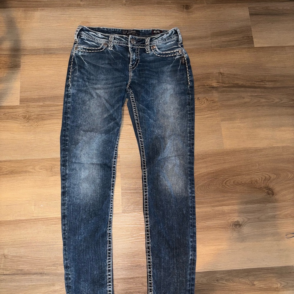 Silver Suki Mid Super Skinny Jeans